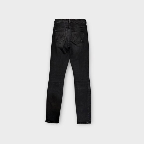 Mother Looker Night Hawk Black High Waist Jean 25 Denim Skinny Classic - Picture 1 of 8